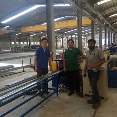 Saudi customer - Scaffold Deck Roll Forming Machine